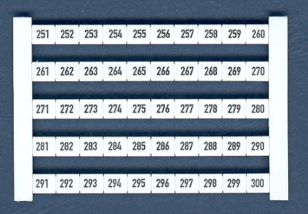 Weidmuller Horizontal Dekafix - for marking horizontally mounted terminal blocks