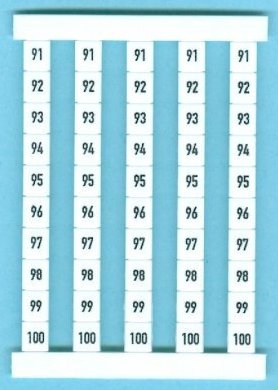 Weidmuller Dekafix Marking Tags - Strips for vertical terminal blocks