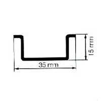 0236500000 WEIDMULLER TS 35X15/LL 2M/ST/ZN #4