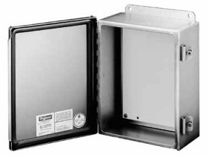 Hoffman A8064CHNFSS6 316 Stainless Enclosure Continuous Hinge with Clamps, Type 4 8" x 6" x 4"