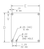 HOFFMAN A12P10AL PANEL ALUMINUM 10.75